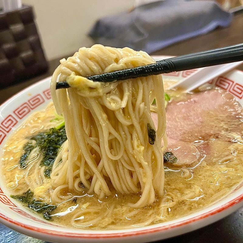 かき玉豚骨醤油ラーメン(限定)(博多とんこつ 豚の足跡)