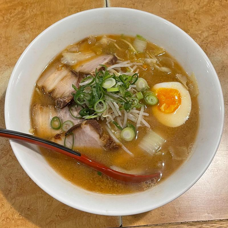 みそラーメン(屋台ラーメン ◯徳)