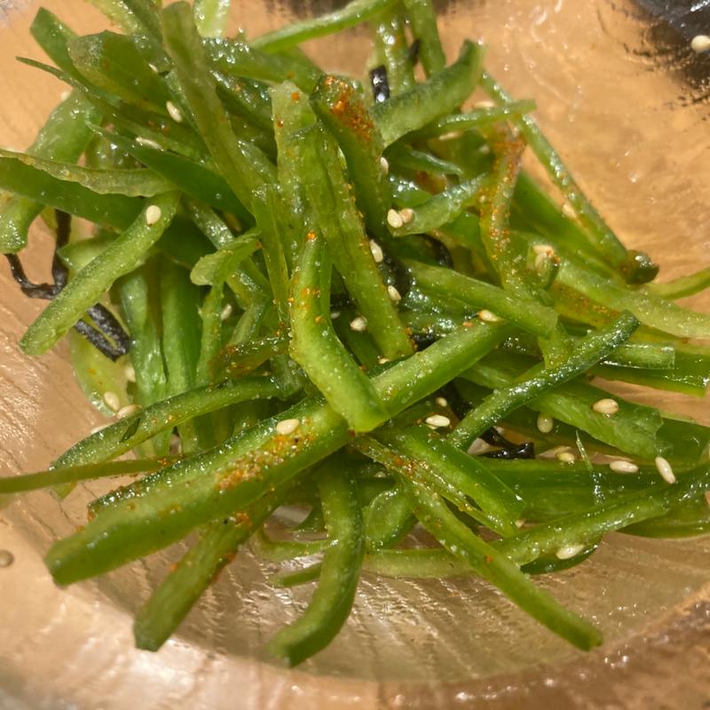 塩昆布ピーマン(ふれあい酒場ほていちゃん 新小岩店)