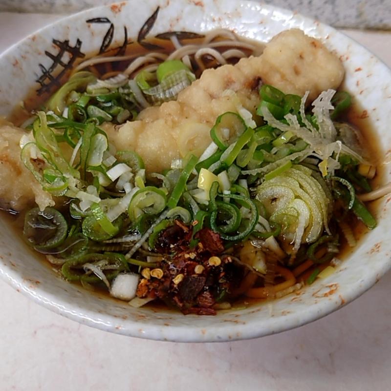 ちくわ天そば(みまつ )