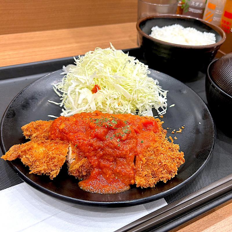 トマトささみかつ定食(2本)(松のや 仙台中央店)