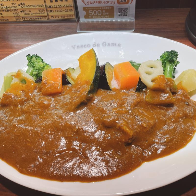 季節の野菜カレー(ヴァスコ・ダ・ガマ 本店)