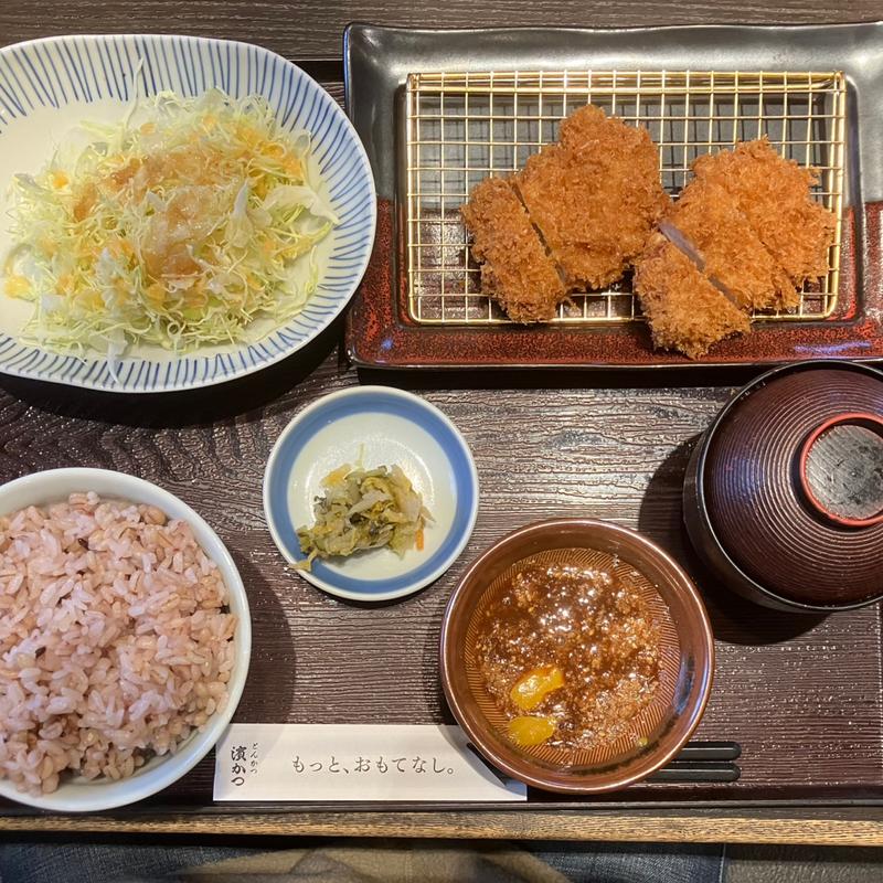 ヒレカツ御膳二枚(とんかつ濵かつ 北九州本城店)