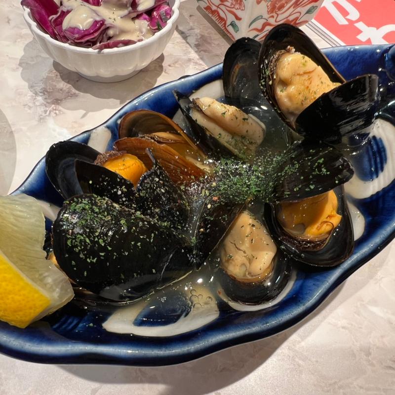 ムール貝のハーブ塩ゆで(大衆酒場フレンチマン なんばウォーク店)