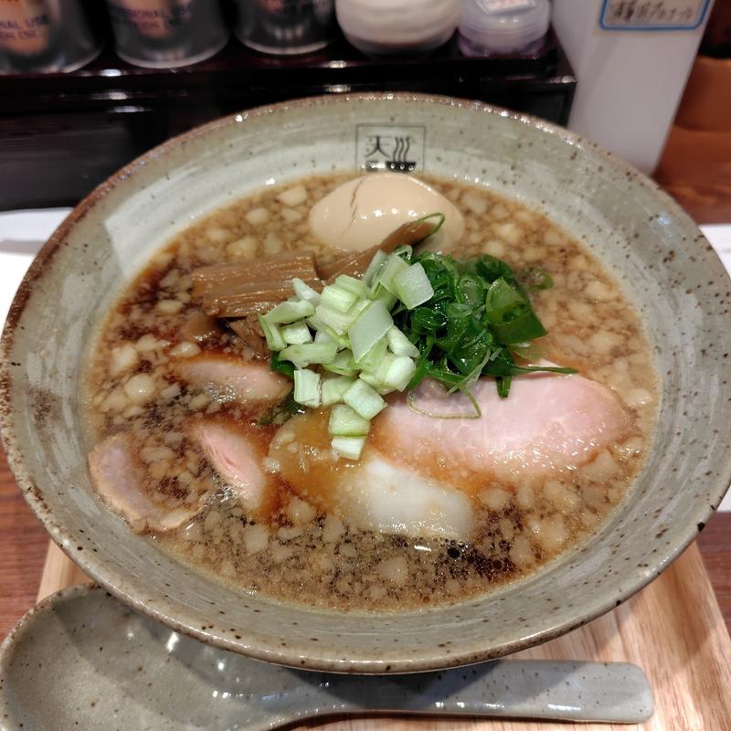 アグー背脂入り肉増し味玉らぁめん(麺処 天川)