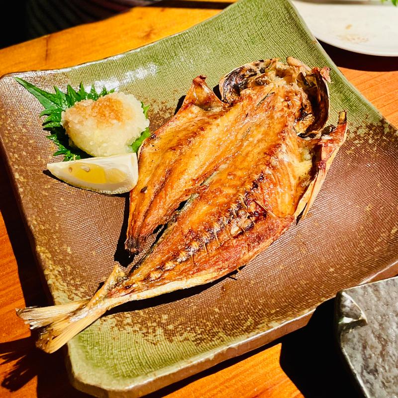 鯵の開き(創作料理MOKO 氷川台)