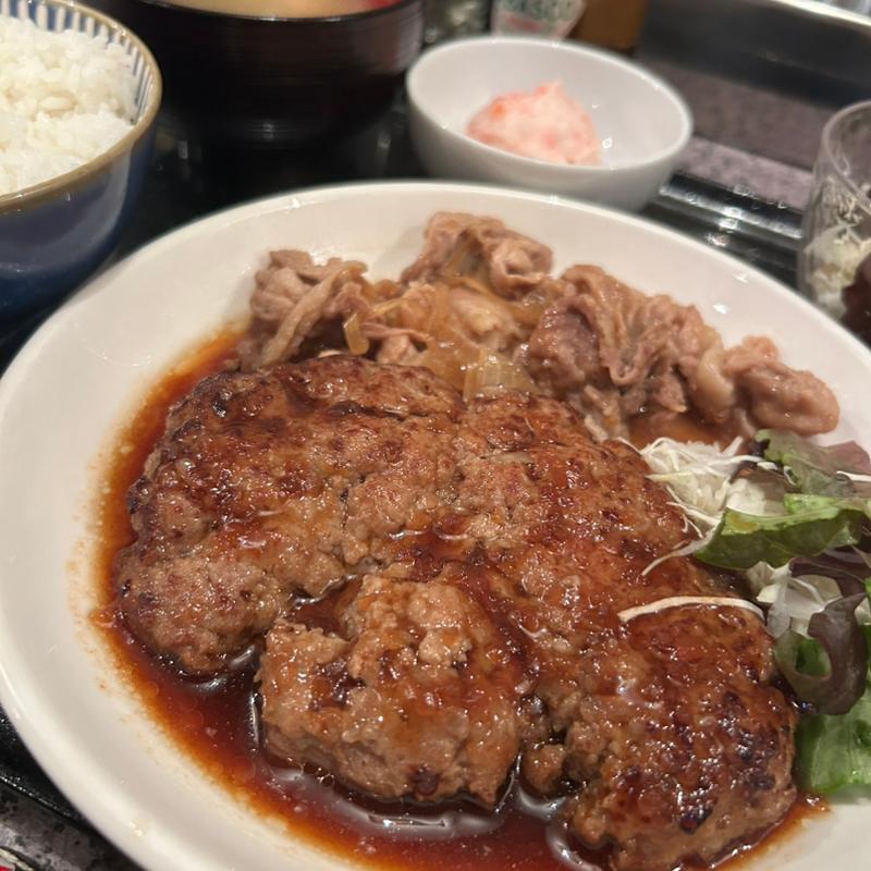 メンズSET(250gハンバーグと生姜焼き)(柳小路)