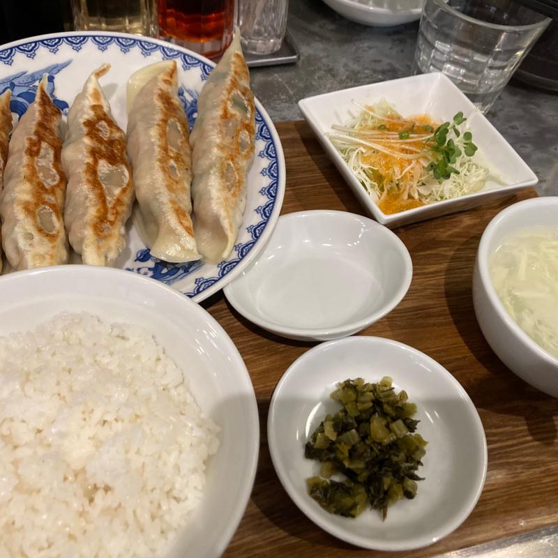 バナナ餃子定食(萬力屋 池袋サンシャイン店)