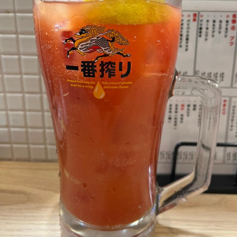 メガトマトサワー(大衆酒場 五の五 一番町店)