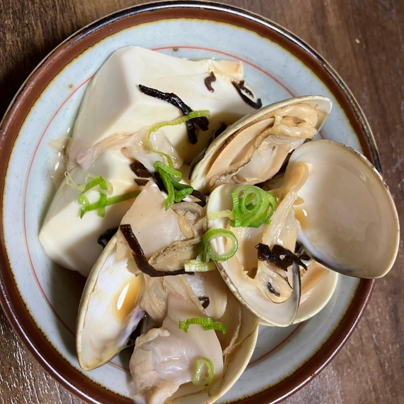 蛤と豆腐の昆布蒸し(松源 光明池店)