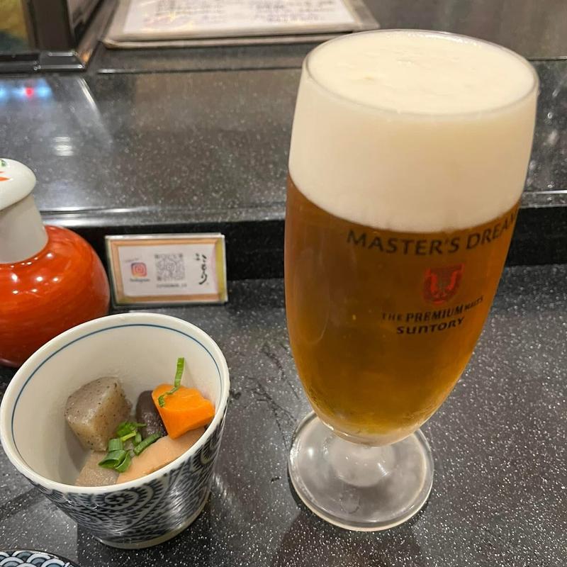 生ビール(鮨楽こもり)