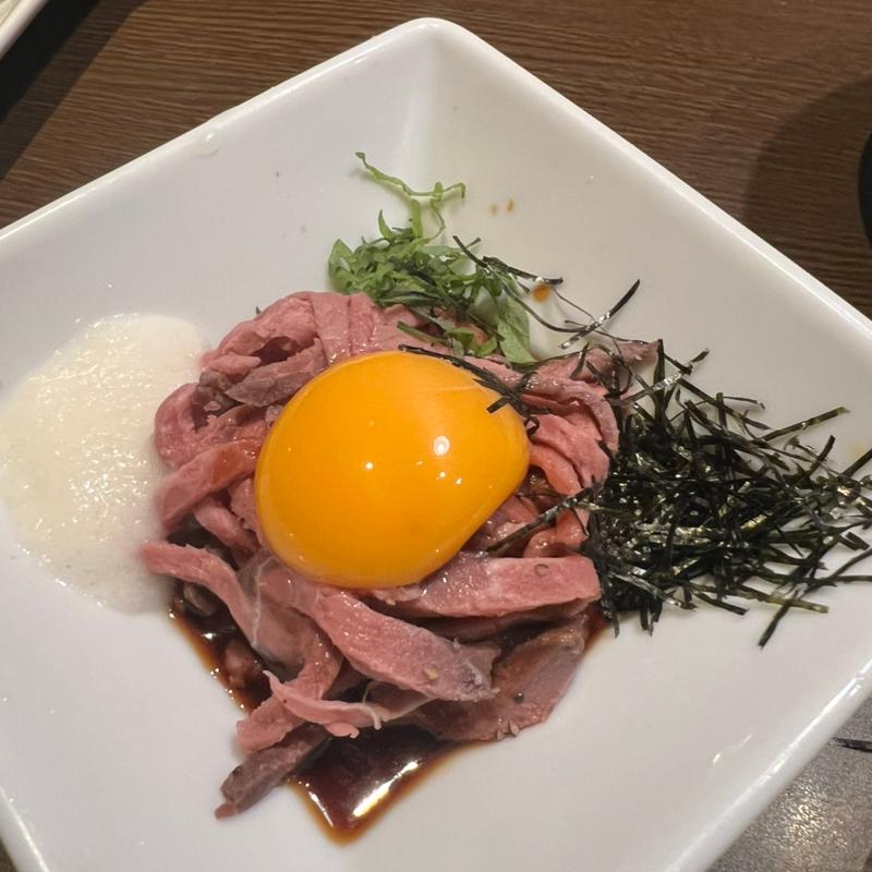 ローストビーフユッケ風(焼肉ダイニング ワンカルビ 三木店)
