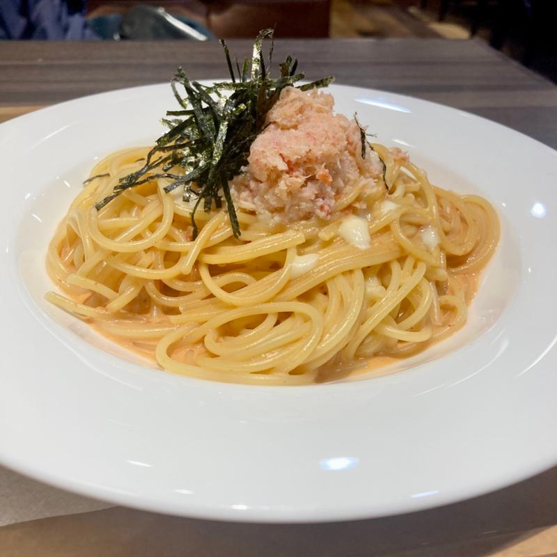 紅ずわいがにとモッツァレラチーズのトマトクリーム(イタリアン・トマト カフェ ロンモール布施店)