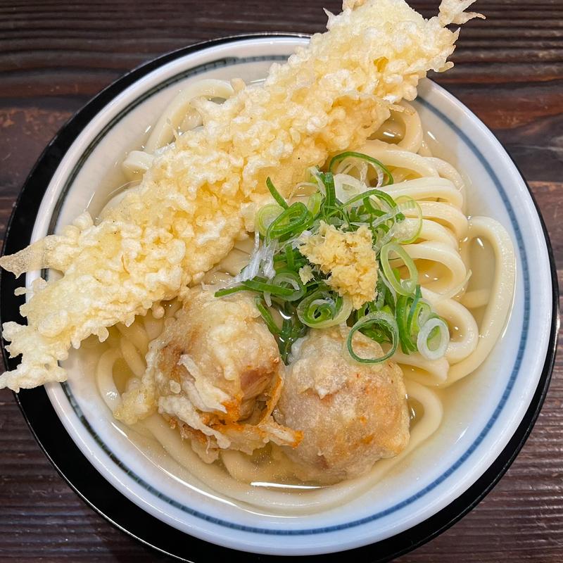 鶏いか天(馬車道うどん 頑陣本店)