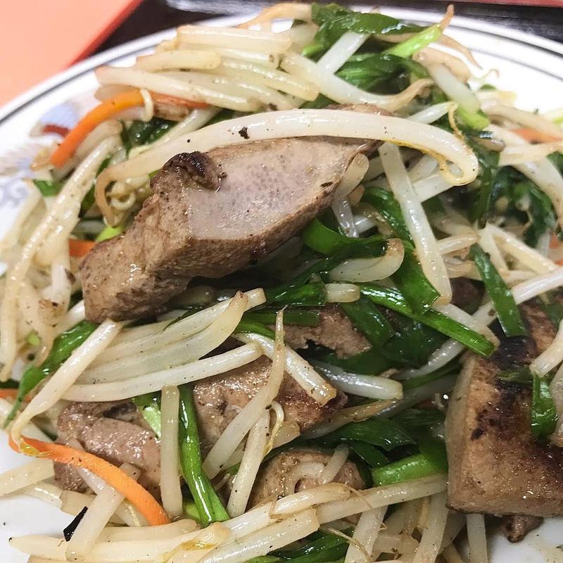 ニラレバ炒め(伊勢屋)