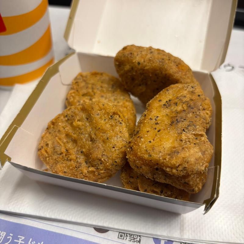 スパイシーチキンマックナゲット黒胡椒ガーリック5ピース(マクドナルド 鹿児島アミュプラザ店 )