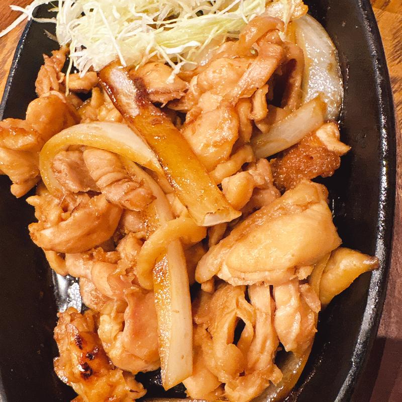 鶏生姜焼き定食(しんぱち食堂 東梅田店)