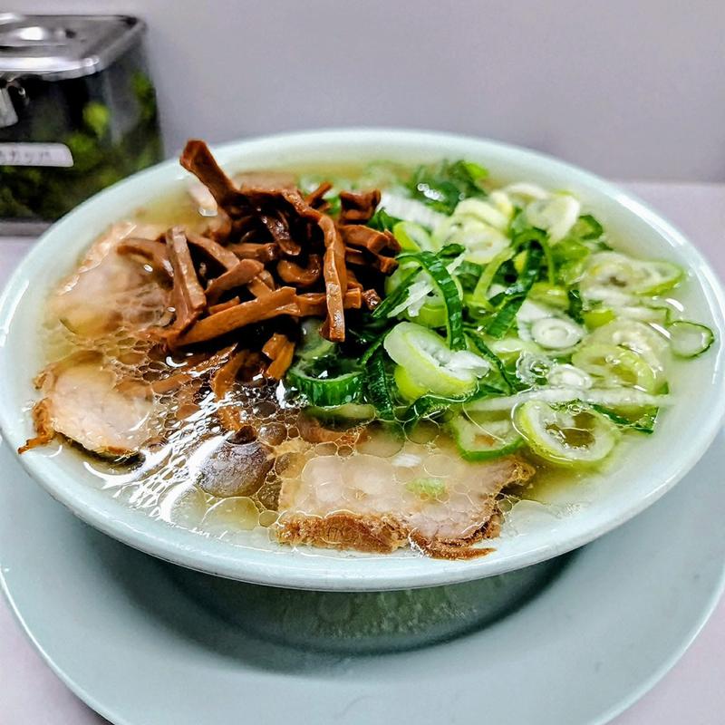 中華そば 塩 メンマ ネギ(中野 邦ちゃんラーメン)