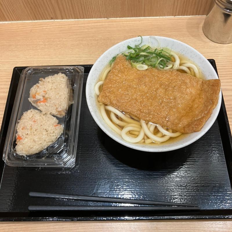 きつねうどん(都そば 三宮西口店)