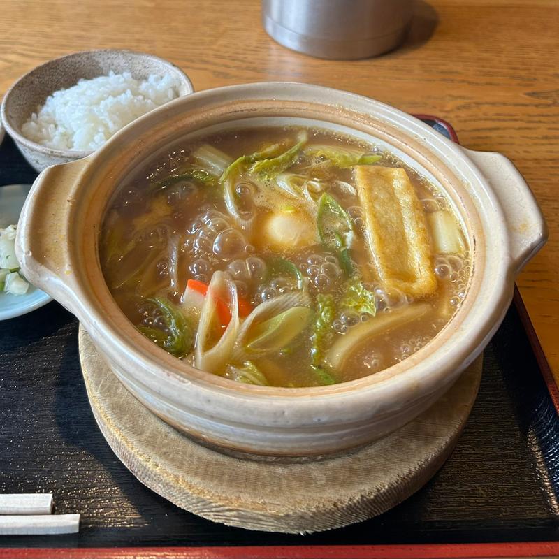 カレー煮込みうどんランチ(赤塚ひらのや本店)