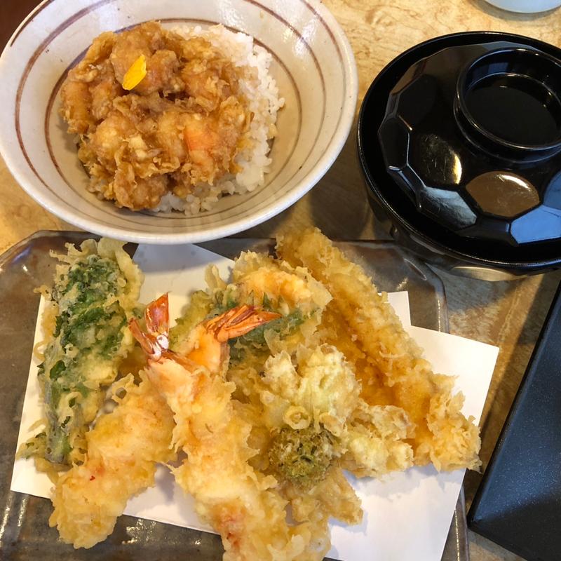 天ぷら御膳、かき揚げ(天一 自由が丘店)