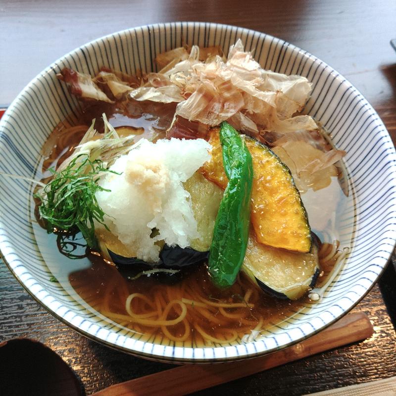 冷やし揚げなすそば(そば家 90)