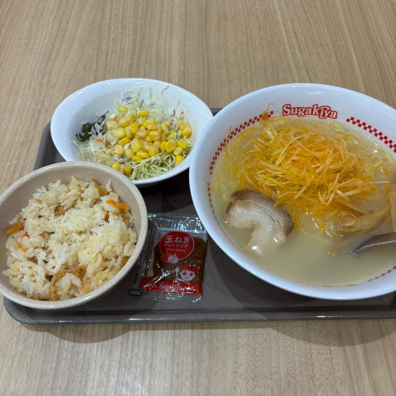 ネギラーメンセット(スガキヤ 岡崎イオンモール店 )