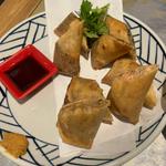 鶏そぼろとパクチー春巻き(サヨナラ天さん)