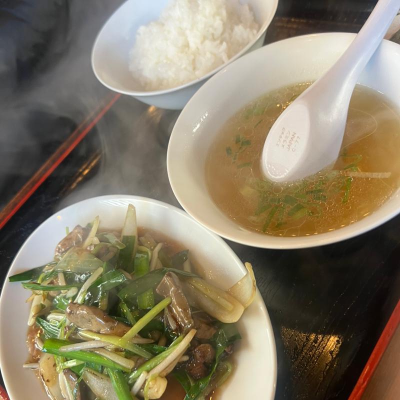 レバニラ炒め定食(味楽)