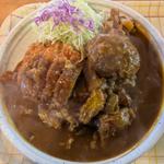 チキンカツとハンバーグの2品盛り合わせカレー(アルバ （ALBA）)