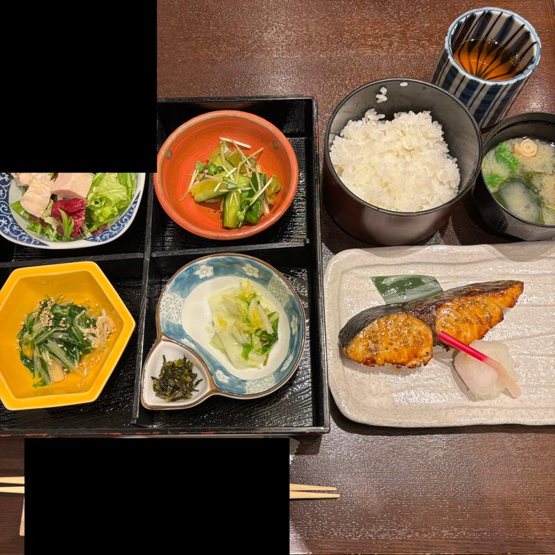 さわらの山椒焼き定食(東レ社員クラブ)