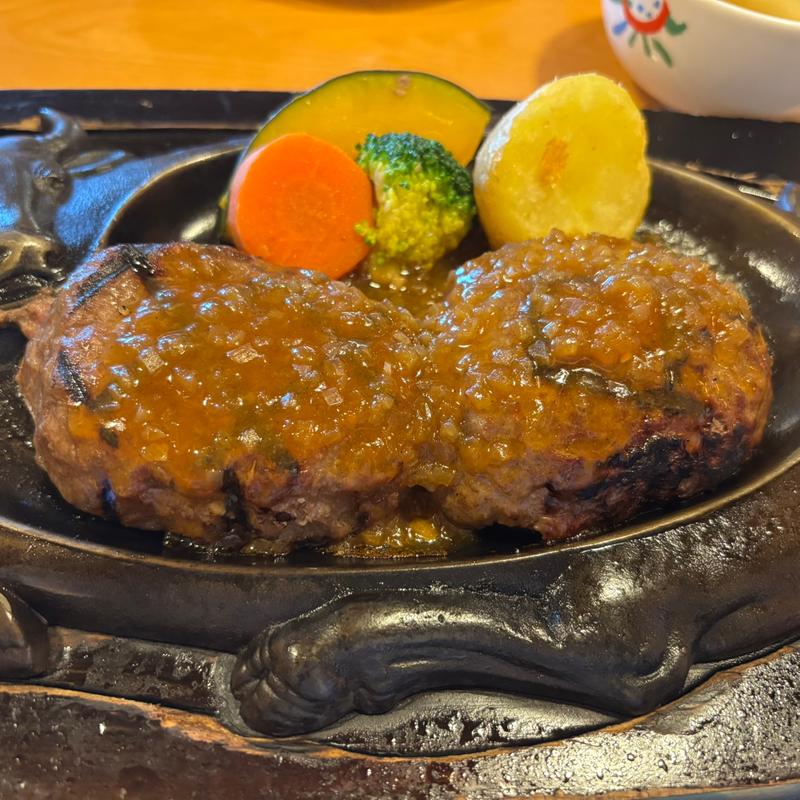 げんこつハンバーグランチ(炭焼きレストラン さわやか 磐田本店)