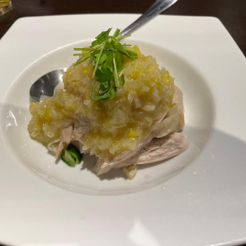 蒸し鶏(中国菜 恵)