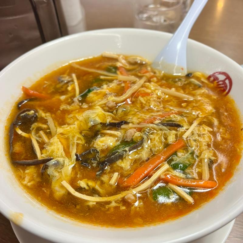 旨辛卵とじラーメン(珍来 石岡東光台店 )