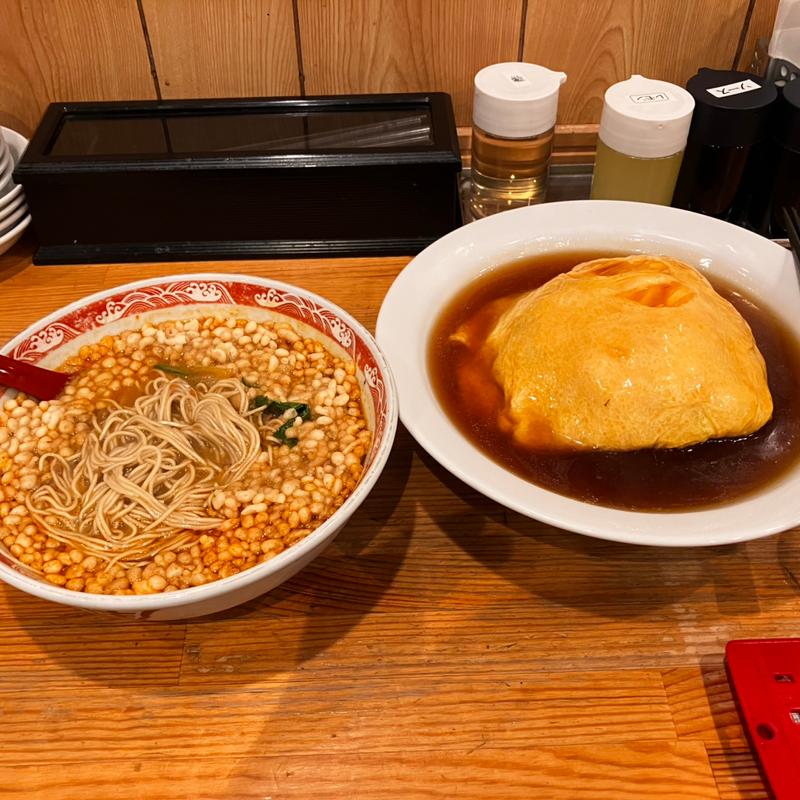 四川ラーメン＋天津飯(都飯店 （ミヤコハンテン）)