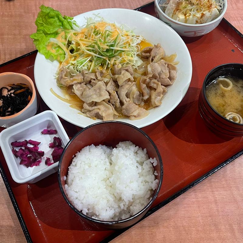 豚しょうが焼き定食(本家さぬきや)