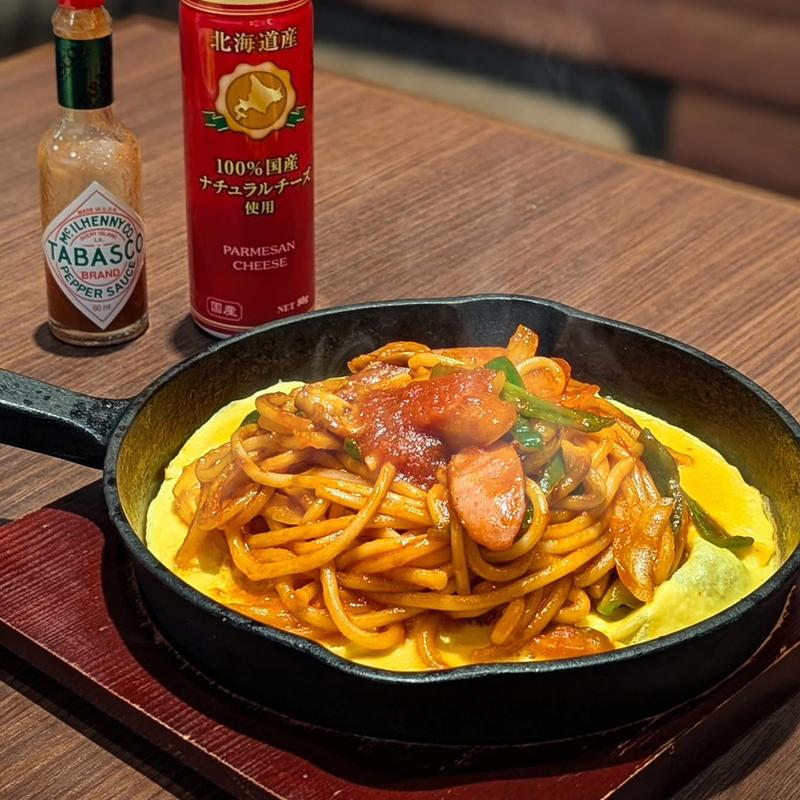 鉄板ナポリタン(さかい珈琲 武蔵小山店)