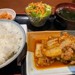 豚キムチ定食(楽宴ママの台所)