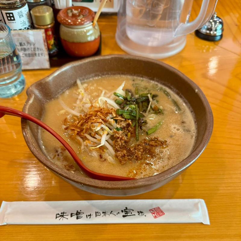 信州味噌ラーメン(麺場 田所商店 沼津下香貫店)