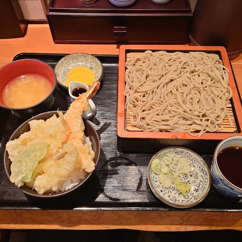 海鮮天丼セット(そば処 すずの家)