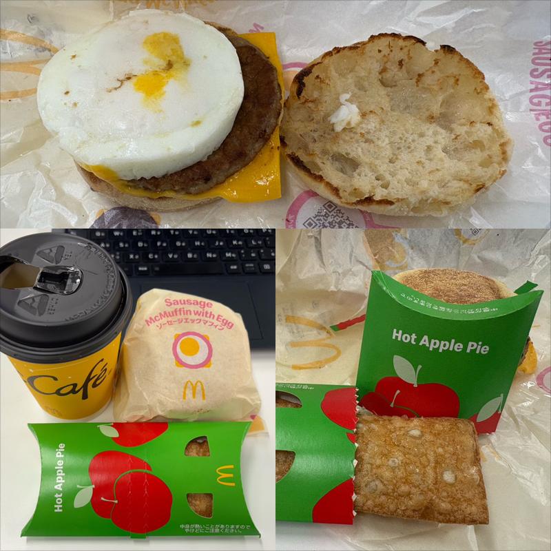 ソーセージエッグマフィンセット(マクドナルド 横浜西口店)