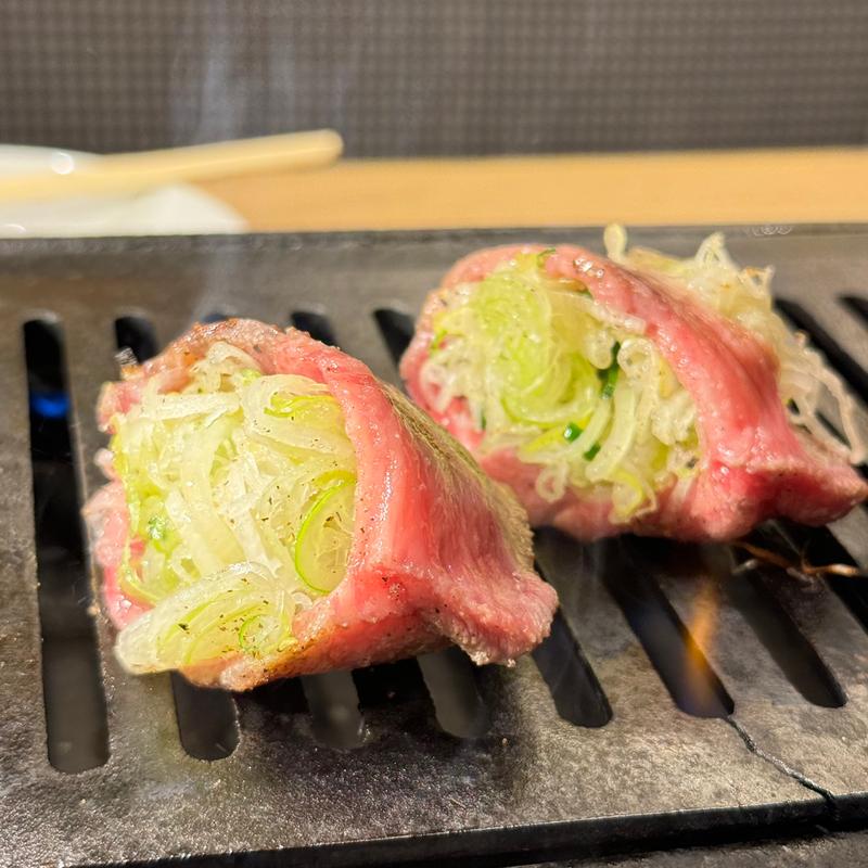 噂のねぎタン塩(焼肉 とんび 栄住吉店)