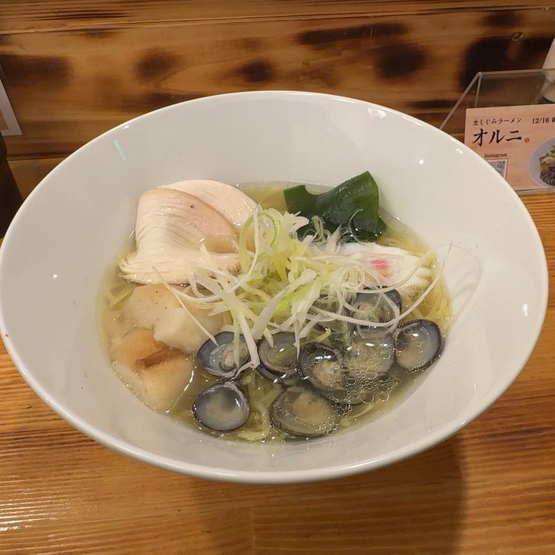濃厚生しじみラーメン 大(生しじみラーメン『オルニ』松山本店)