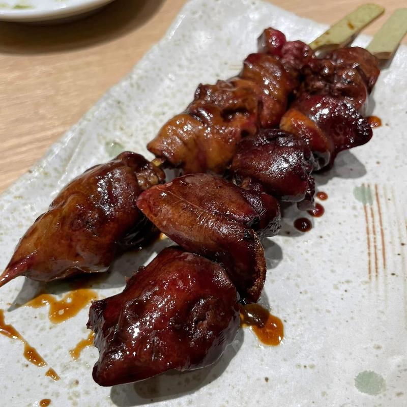 レバー串 タレ 2本(とりかく 品川インターシティ店)