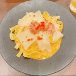 やまや熟成明太子と2種チーズのうにクリーム(鎌倉パスタ 錦糸町パルコ店)