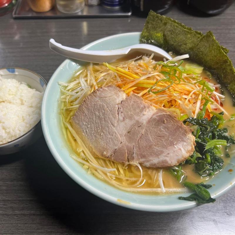 醤油ネギラーメン 大盛り ライス(らぁめん 壱蔵家)