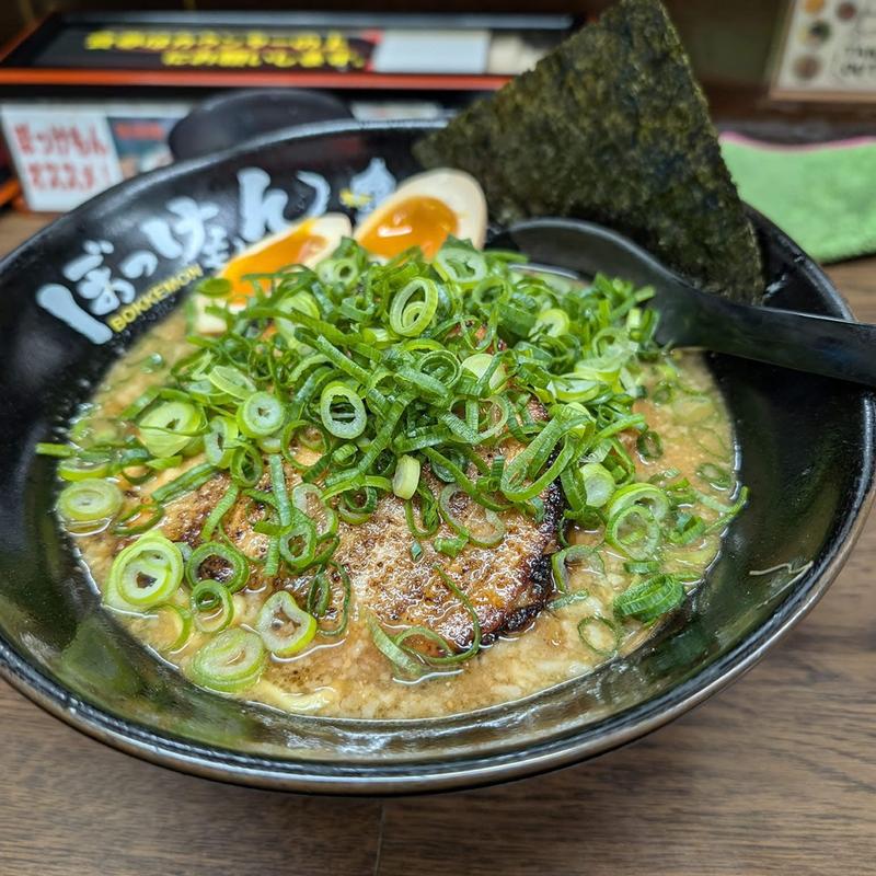 ぼっけもん味噌ラーメン 太麺 青ネギ小(ぼっけもん 狛江店)