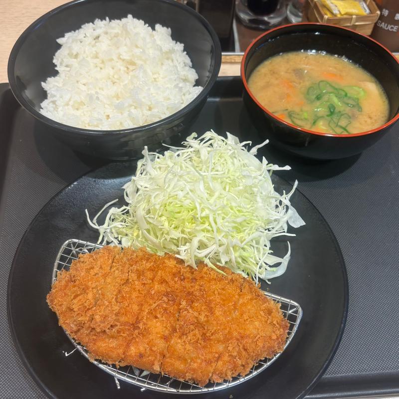 ロースかつ定食(松のや 中野坂上店)