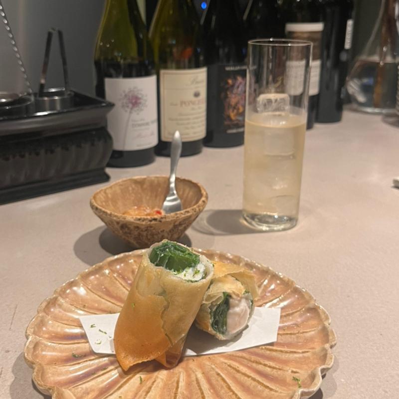 トラフグと白子の春巻き(Restaurant イト)