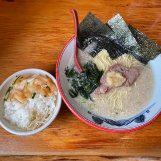 塩ラーメン　半ライス(椿　ラーメンショップ 木立店 )